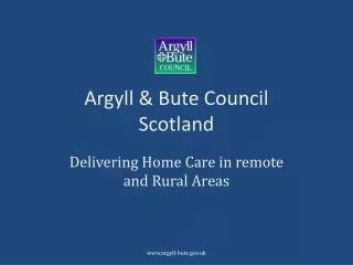 Argyll &amp; Bute Council Scotland