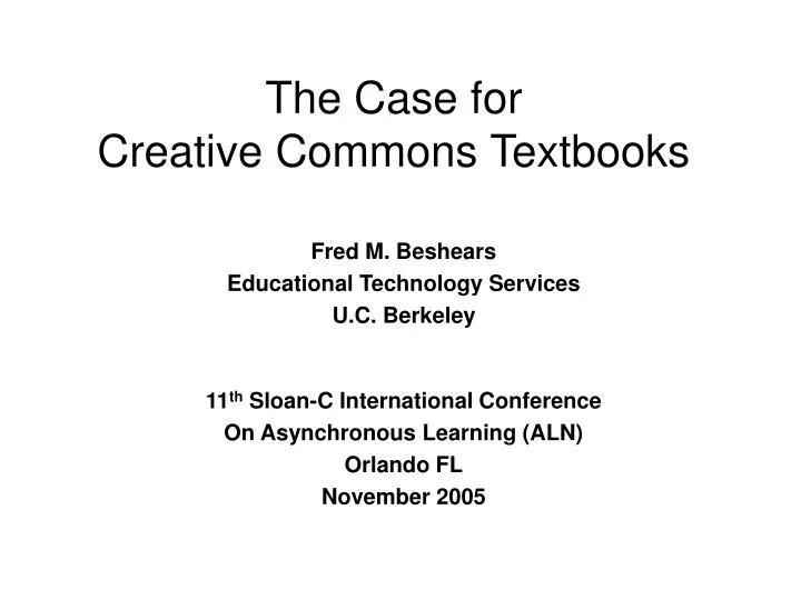 the case for creative commons textbooks