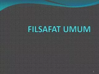 filsafat umum