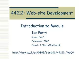 44212: Web-site Development