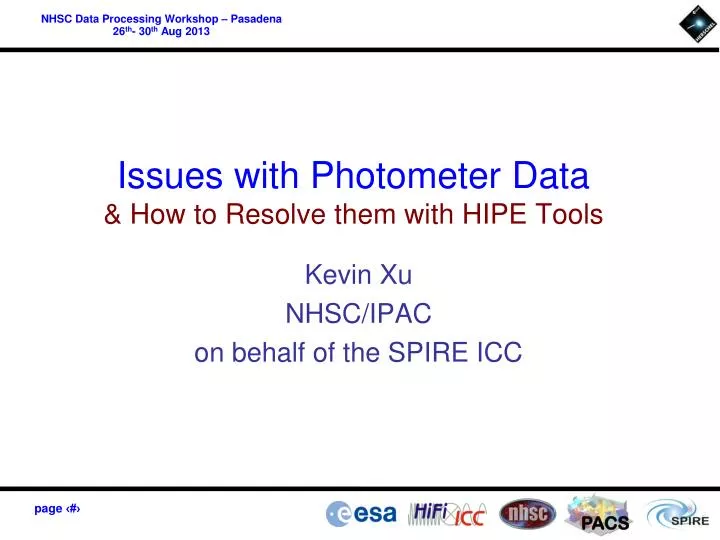 issues with photometer data how to resolve them with hipe tools