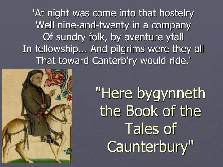 here bygynneth the book of the tales of caunterbury