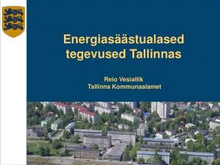 energias stualased tegevused tallinnas reio vesiallik tallinna kommunaalamet