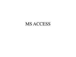 ms access