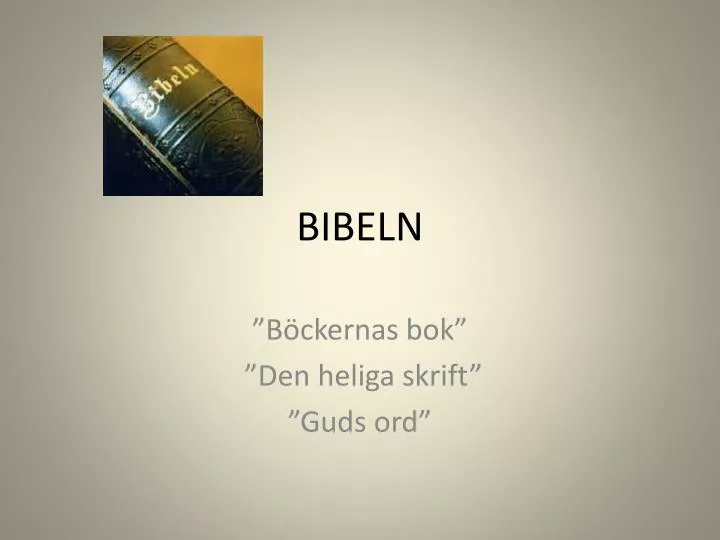 bibeln