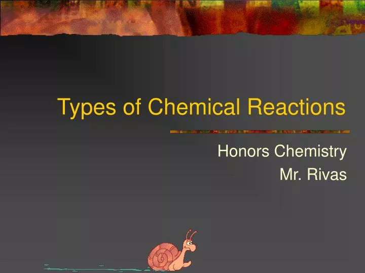 types of chemical reactions