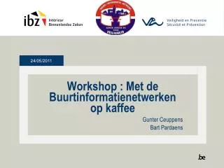 workshop met de buurtinformatienetwerken op kaffee
