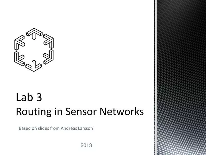 lab 3 routing in sensor networks