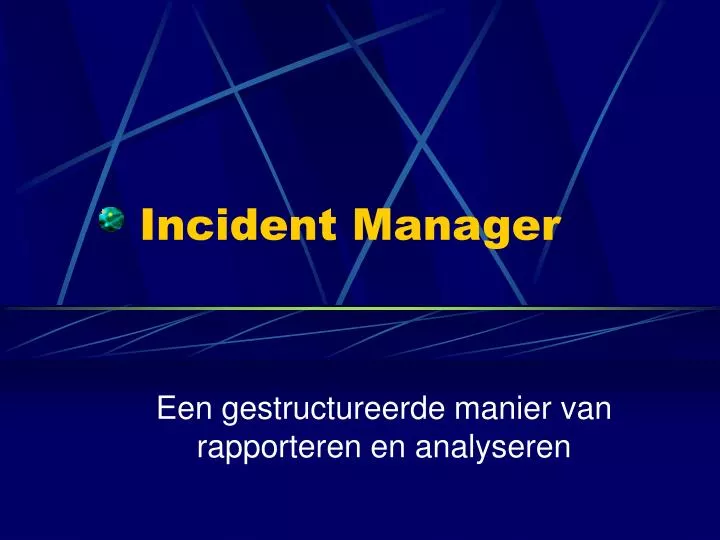 incident manager