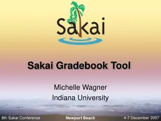 Sakai Gradebook Tool