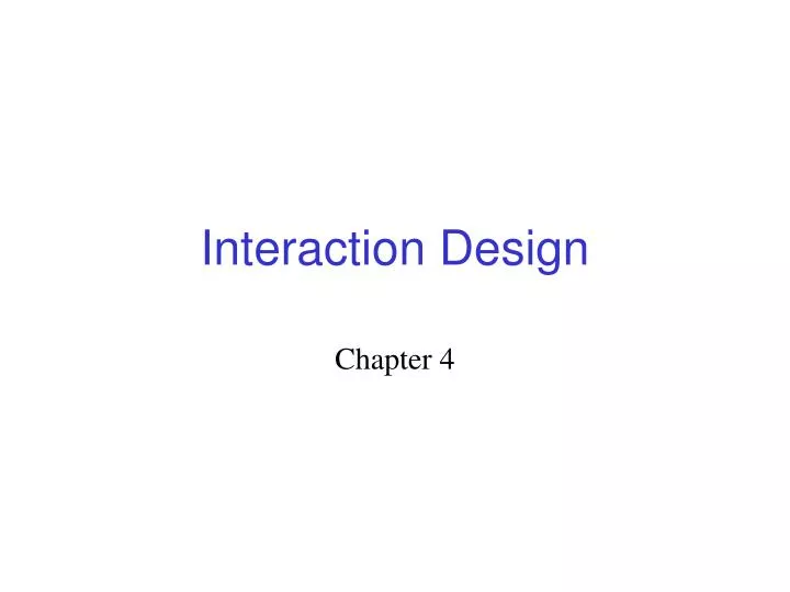 interaction design