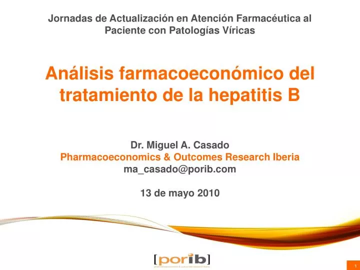 an lisis farmacoecon mico del tratamiento de la hepatitis b