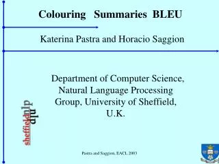 Colouring Summaries BLEU