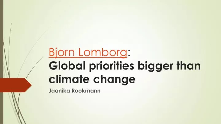 bjorn lomborg global priorities bigger than climate change