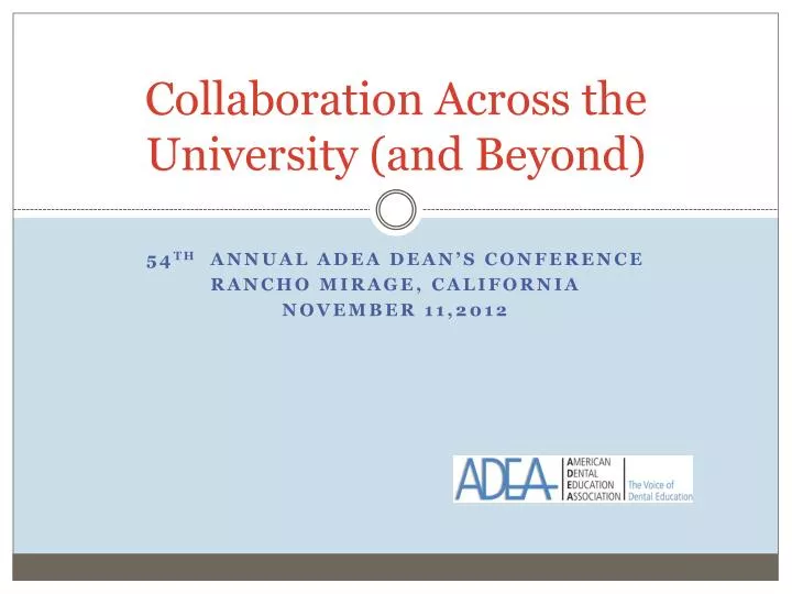 collaboration across the university and beyond