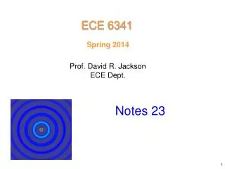 Prof. David R. Jackson ECE Dept.