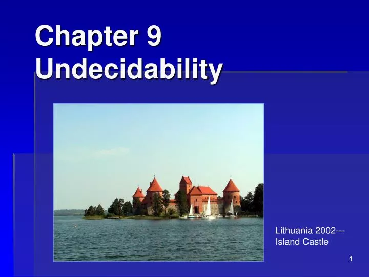 chapter 9 undecidability