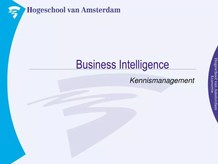 business intelligence