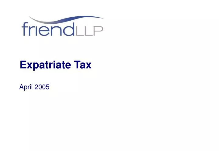 expatriate tax
