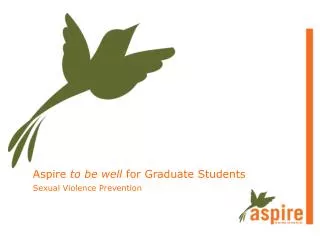 Aspire to be well for Graduate Students