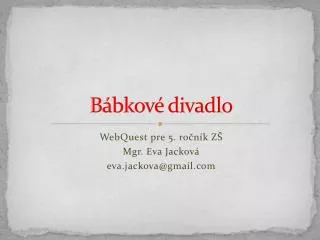 b bkov divadlo