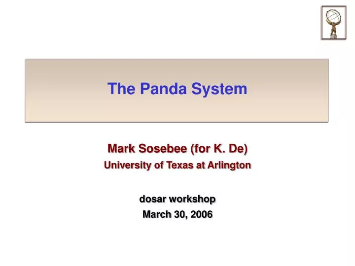 the panda system