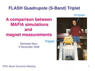 A comparison between MAFIA simulations and magnet measurements Michaela Marx 4 December 2006