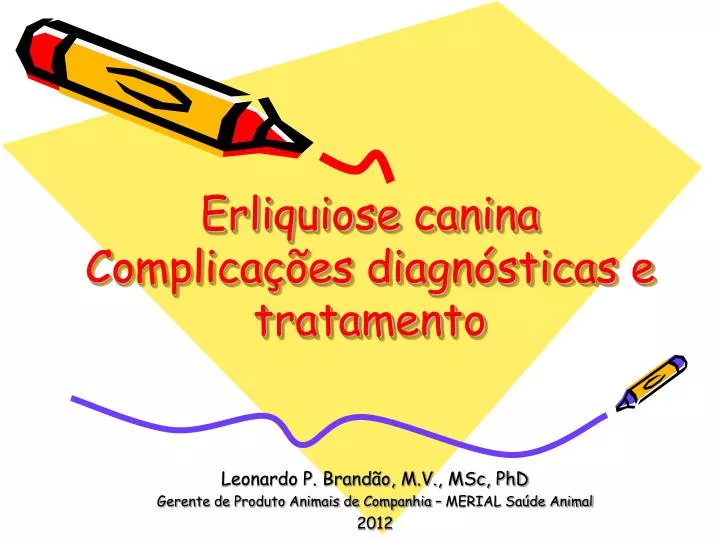 erliquiose canina complica es diagn sticas e tratamento