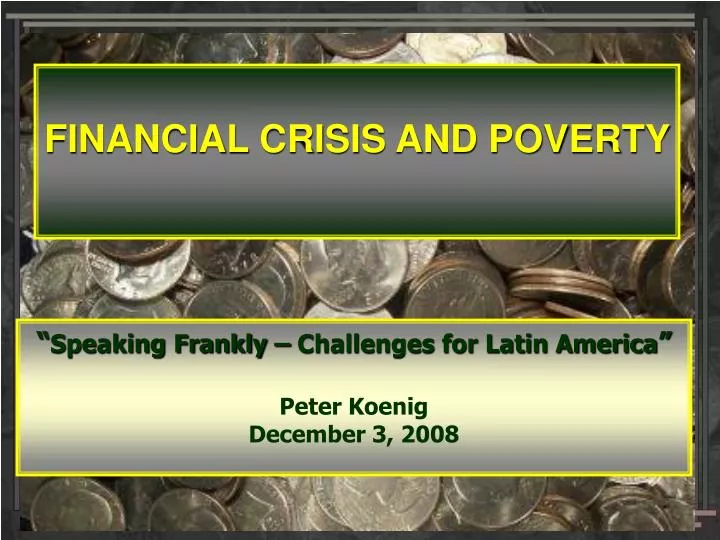 financial crisis and poverty