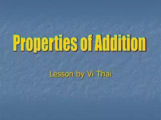 Lesson by Vi Thai
