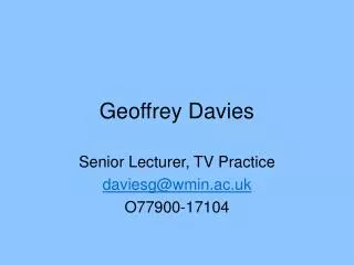 Geoffrey Davies