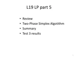 L19 LP part 5