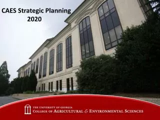 CAES Strategic Planning 	 2020