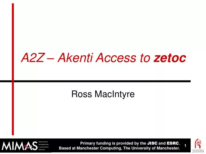 a2z akenti access to zetoc