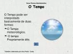 O Tempo - slide 1