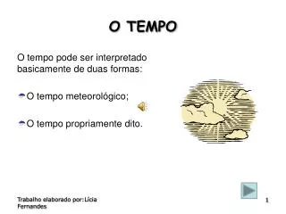 o tempo