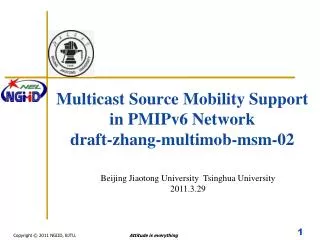 Multicast Source Mobility Support in PMIPv6 Network draft-zhang-multimob-msm-02