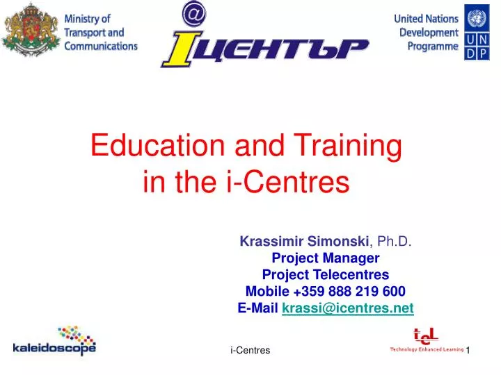 education and training in the i centres
