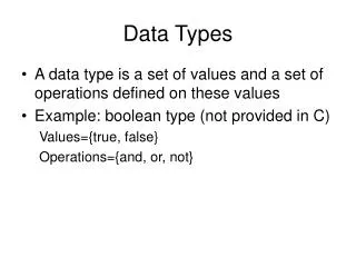 Data Types