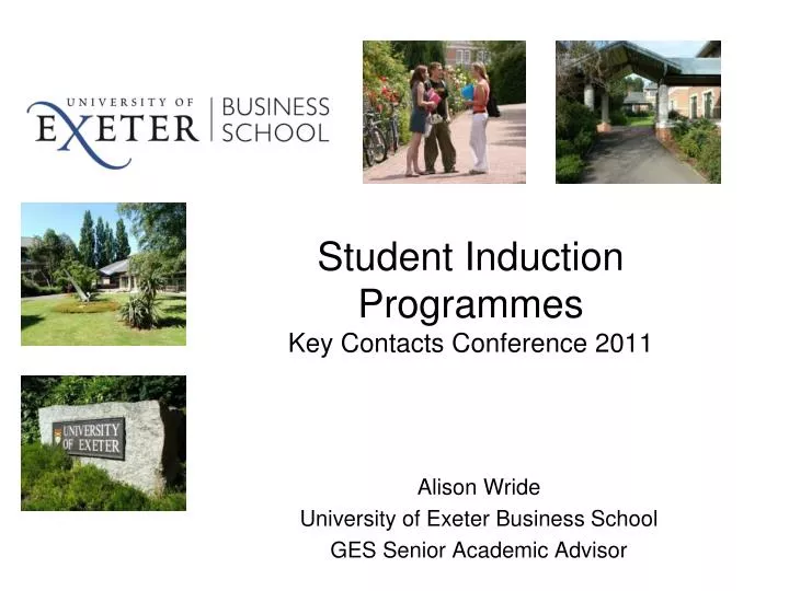 student induction programmes key contacts conference 2011