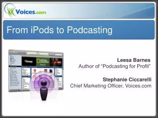 Stephanie Ciccarelli Chief Marketing Officer, Voices