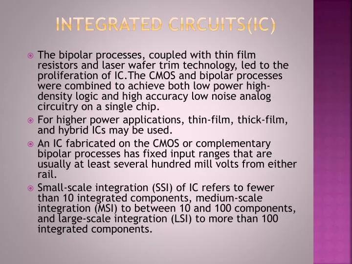 integrated circuits ic