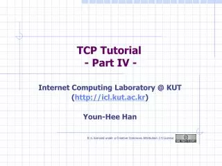 TCP Tutorial - Part IV -