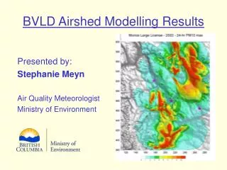 BVLD Airshed Modelling Results