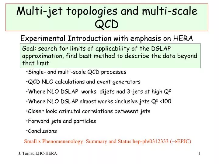 multi jet topologies and multi scale qcd