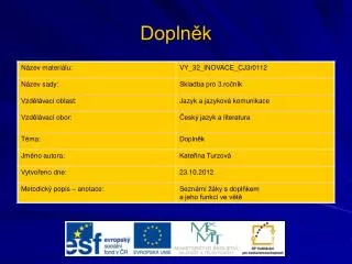 dopln k