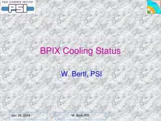 BPIX Cooling Status