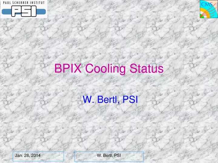 bpix cooling status