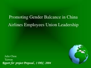 Promoting Gender Balcance in China Airlines Employees Union Leadership