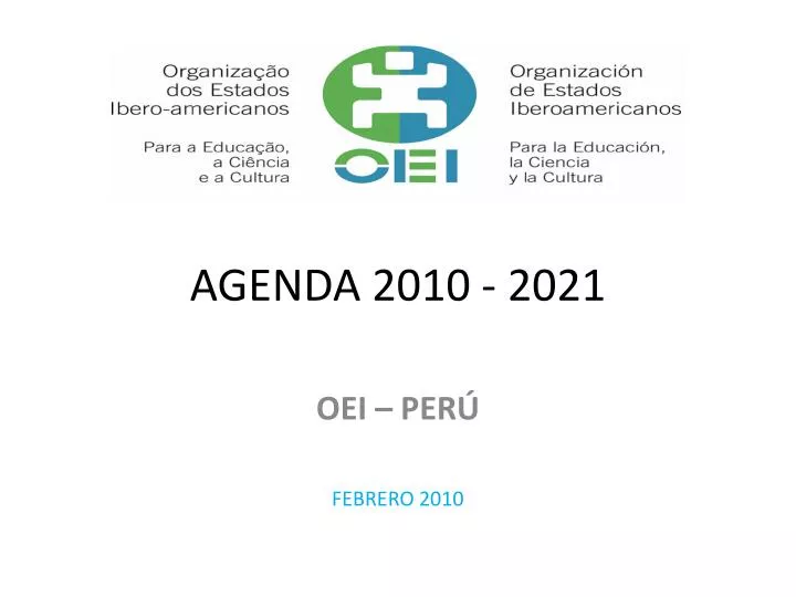 agenda 2010 2021